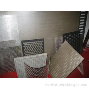 Straight Pitch Steel Punched  PVC Coated Perforated Metal S